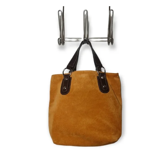 Maurizio Taiuti Suede Purse NWOT Approx 11X9.5X3 Genuine Leather Made in Italy - Picture 4 of 15